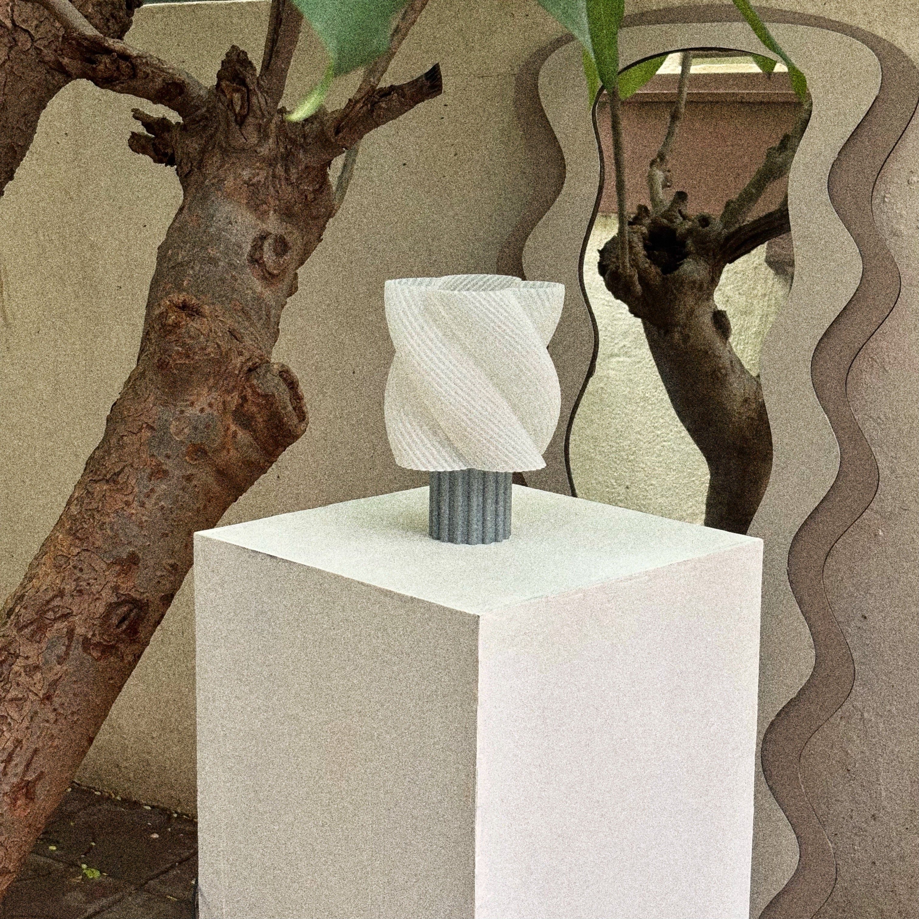 The LumaTwist lamp – day view