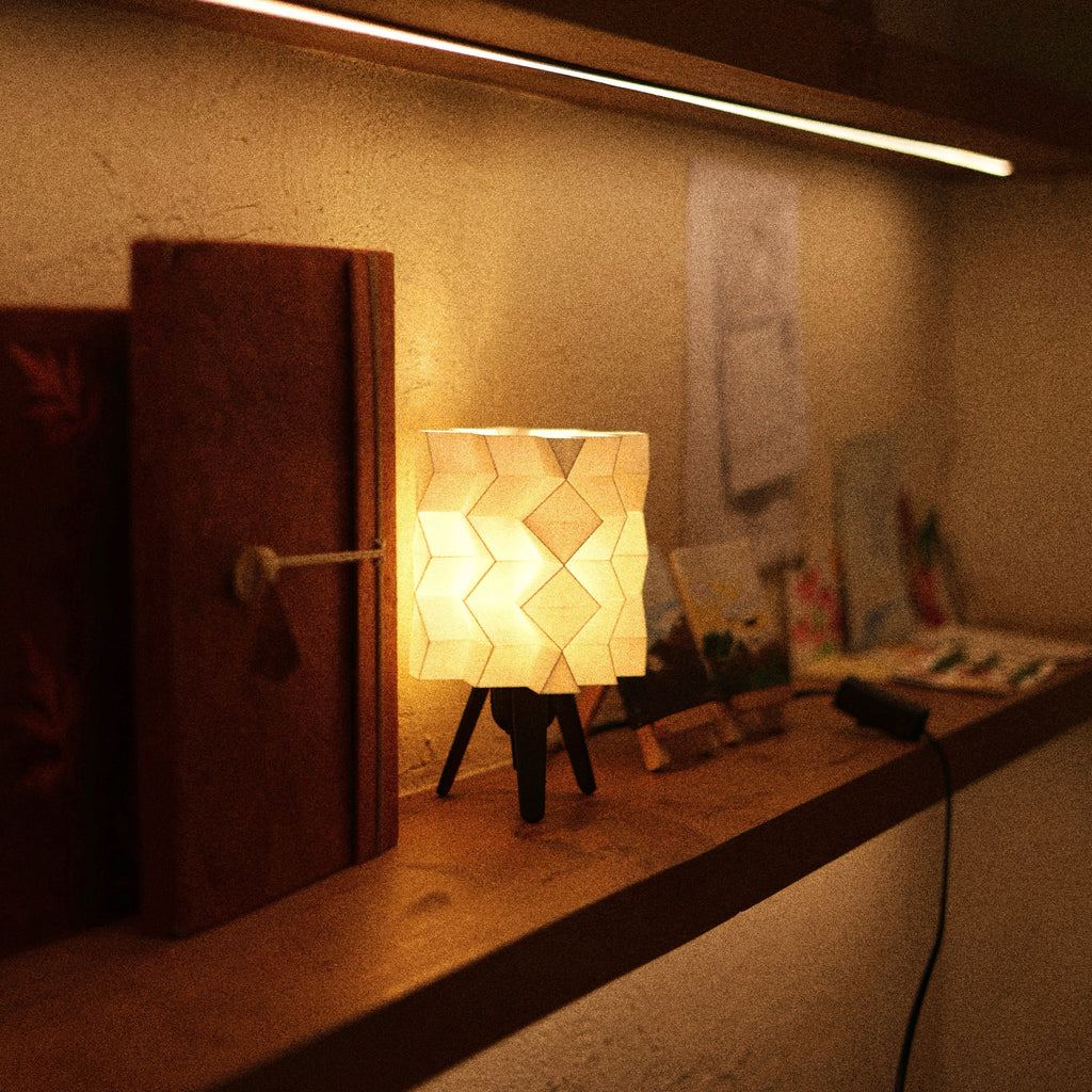 Old Box Lamp - Vintage Valentine's Day Gift Set