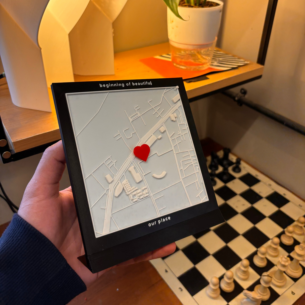 Personalized couple’s map – a heartfelt keepsake for weddings and engagements