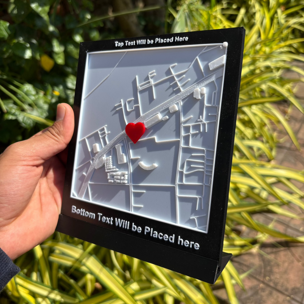 Thoughtful anniversary gift – a custom city map of cherished memories