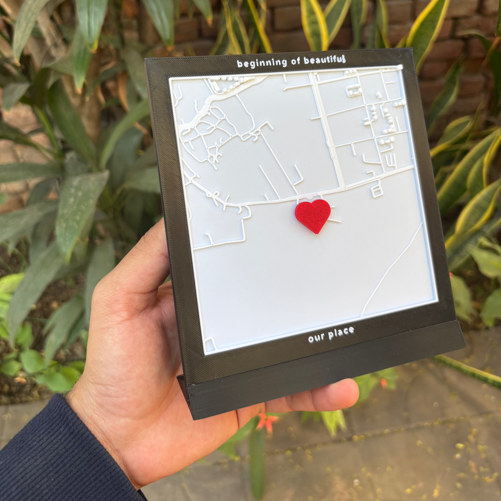 Custom love map – a sentimental gift for boyfriend, girlfriend, husband, or wife